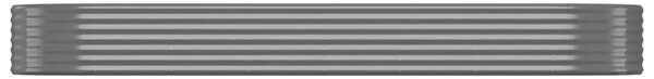 Povišena gredica - Vrtna gredica od pocinčanog čelika 322x100x36 cm sivi - Siva 322 x 100 x 36 cm 1 Siva
