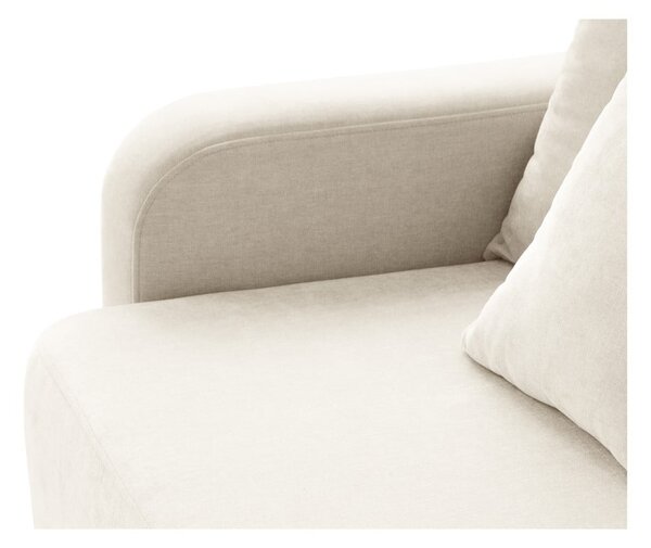 Krem sklopiva/s prostorom za odlaganje sofa 231 cm Elen – Micadoni