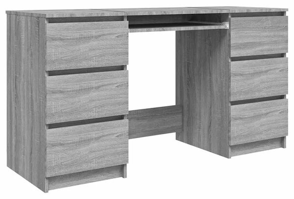 Pisaći stol boja hrasta sonome 140x50x77 cm konstruirano drvo - Sivi hrast sonoma Sivi hrast sonoma