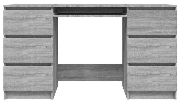 Pisaći stol boja hrasta sonome 140x50x77 cm konstruirano drvo - Sivi hrast sonoma Sivi hrast sonoma