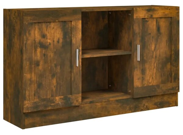 Komoda boja dimljenog hrasta 120x30 5x70 cm konstruirano drvo - Dimljeni hrast 1 Konstruirano drvo Dimljeni hrast