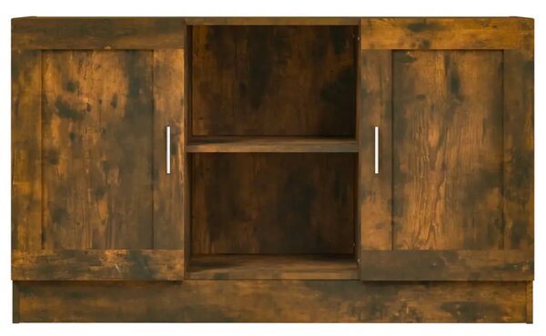 Komoda boja dimljenog hrasta 120x30 5x70 cm konstruirano drvo - Dimljeni hrast 1 Konstruirano drvo Dimljeni hrast