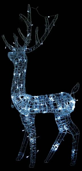 Akrilni ukrasni božićni sob 140 LED žarulja 128cm hladni bijeli - Hladna bijela 70 x 26 x 128 cm 1 1