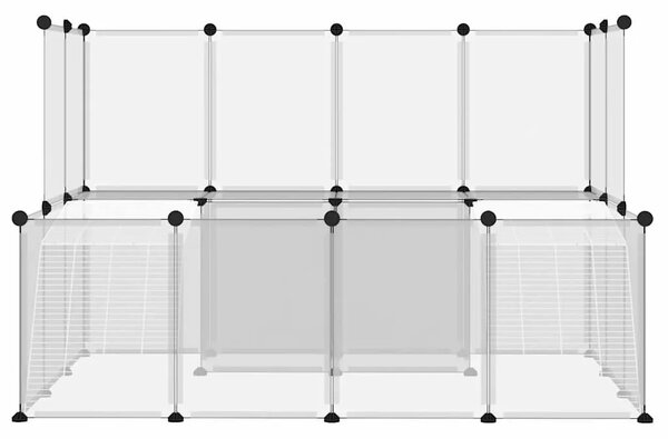 Kavez za male životinje prozirni 143 x 107 x 93 cm PP i čelik - Transparentan Transparentan