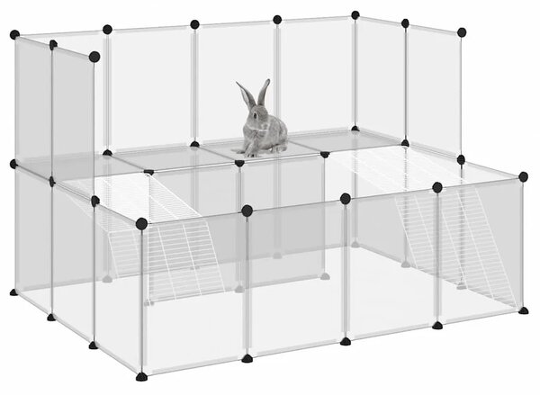 Kavez za male životinje prozirni 143 x 107 x 93 cm PP i čelik - Transparentan Transparentan