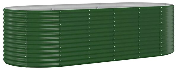 Povišena gredica - Vrtna gredica od pocinčanog čelika 249x100x68 cm zelena - Zelena 249 x 100 x 68 cm 1 Zelena
