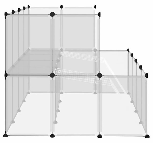 Kavez za male životinje prozirni 143 x 107 x 93 cm PP i čelik - Transparentan Transparentan