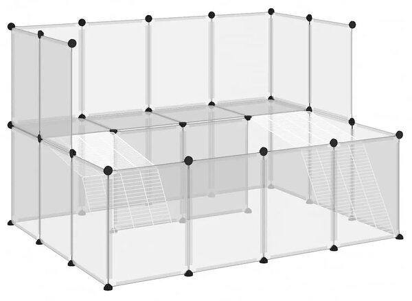 Kavez za male životinje prozirni 143 x 107 x 93 cm PP i čelik - Transparentan Transparentan