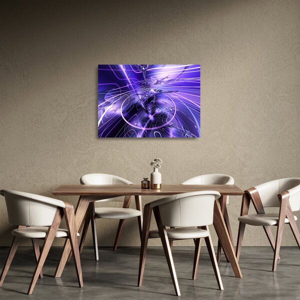 Staklena slika tehničke apstrakcije (70x50 cm)