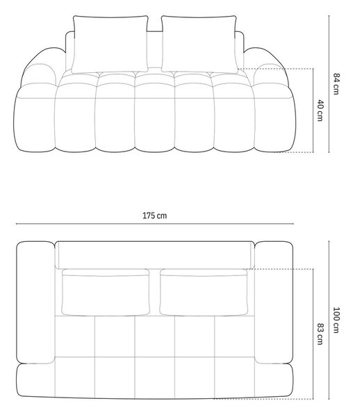 Bordo sofa 175 cm Linz – Cosmopolitan Design