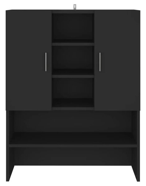 Ormarić za perilicu rublja crni 70 5 x 25 5 x 90 cm - Crna 1 Crna