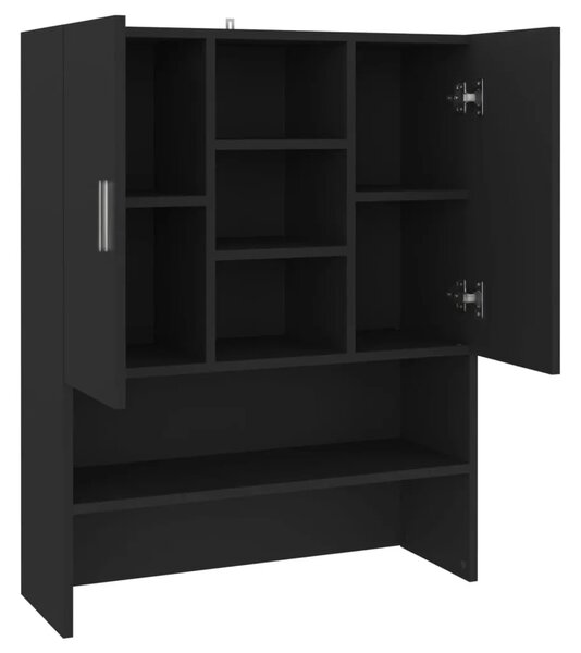Ormarić za perilicu rublja crni 70 5 x 25 5 x 90 cm - Crna 1 Crna