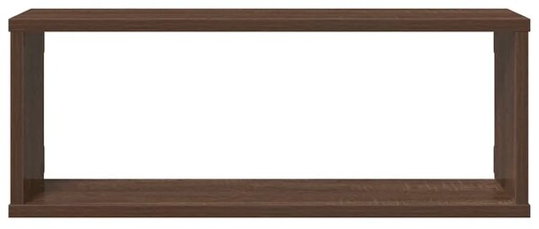 Kockaste zidne police 4 kom smeđi hrast 60 x 15 x 23 cm drvene - Smeđi hrast 60 x 15 x 23 cm 4 1