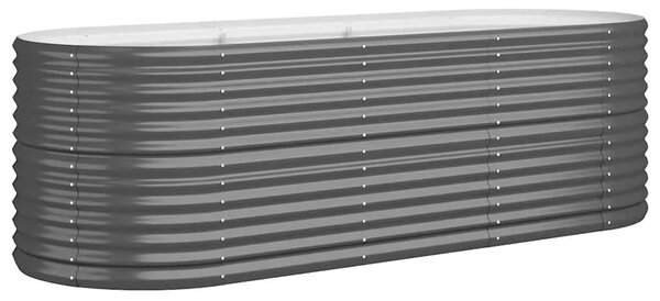 Povišena gredica - Vrtna gredica od pocinčanog čelika 224x80x68 cm antracit - Antracit 224 x 80 x 68 cm 1 Antracit