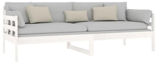 Dnevni ležaj bijeli 80 x 200 cm od masivne borovine - Bijela 80 x 200 cm Bijela 80 x 200 cm