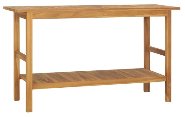 Kupaonski ormarić od masivne tikovine 132 x 45 x 75 cm - 132 x 45 x 75 cm 1 bez košare 132 x 45 x 75 cm
