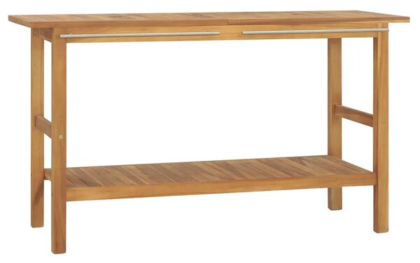 Kupaonski ormarić od masivne tikovine 132 x 45 x 75 cm - 132 x 45 x 75 cm 1 bez košare 132 x 45 x 75 cm