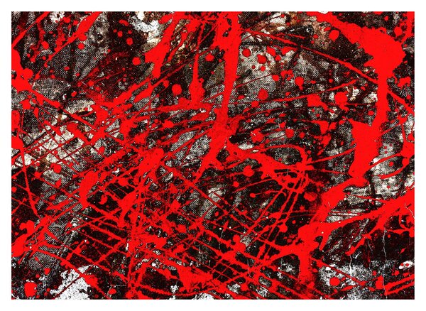 Staklena slika - Ekspresivna apstrakcija (70x50 cm)