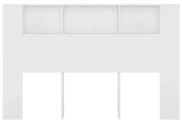 Uzglavlje s ormarićem bijelo 160 x 18 5 x 104 5 cm - Bijela 160 cm 1 Bijela