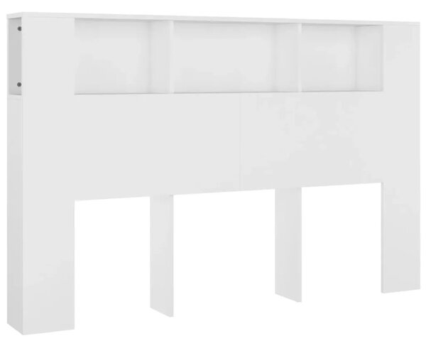 Uzglavlje s ormarićem bijelo 160 x 18 5 x 104 5 cm - Bijela 160 cm 1 Bijela
