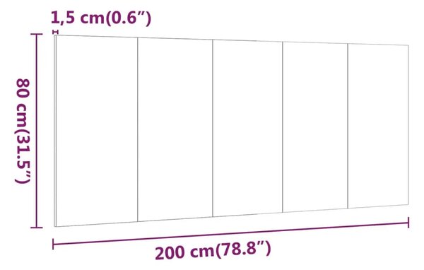 Uzglavlje za krevet boja hrasta sonome 200 x 1 5 x 80 cm drveno - sonoma hrast 200 cm 1 sonoma hrast