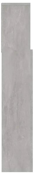 Uzglavlje s ormarićem siva boja betona 120 x 19 x 103 5 cm - Beton siva 120 x 19 x 103.5 cm 1 Beton siva