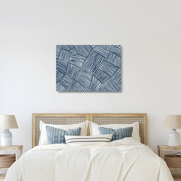 Staklena slika - 3D linije (70x50 cm)