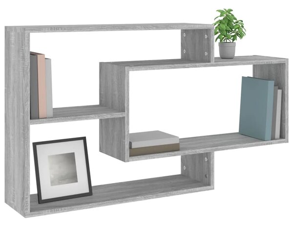 Zidna polica hrast sonoma 104 x 20 x 58 5 cm konstruirano drvo - Sivi hrast sonoma 1 1 Sivi hrast sonoma