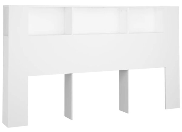 Uzglavlje s ormarićem bijelo 180 x 18 5 x 104 5 cm - Bijela 180 cm 1 Bijela