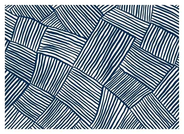 Staklena slika - 3D linije (70x50 cm)