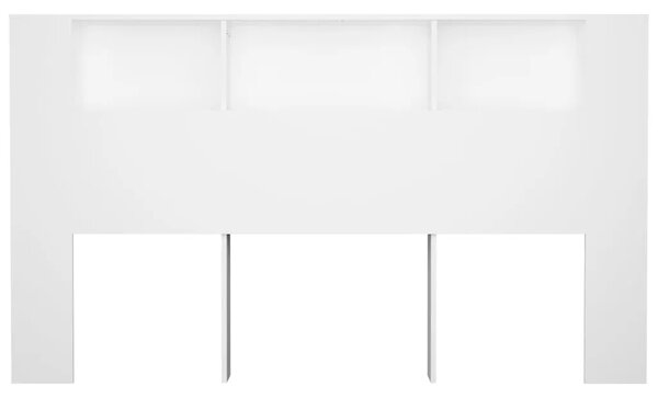 Uzglavlje s ormarićem bijelo 180 x 18 5 x 104 5 cm - Bijela 180 cm 1 Bijela