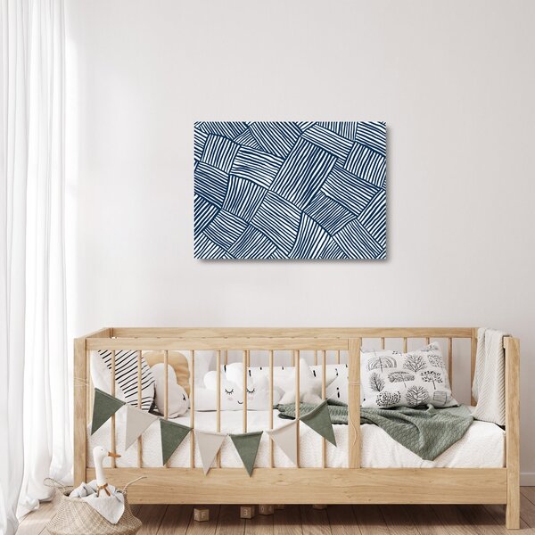 Staklena slika - 3D linije (70x50 cm)