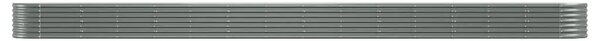 Povišena gredica - Vrtna gredica od pocinčanog čelika 620x80x36 cm sivi - Siva 620 x 80 x 36 cm 1 Siva