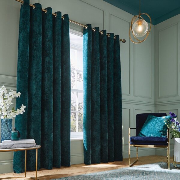 Plavozelene termo izolacijske zavjese u setu 2 kom od šenila 168x229 cm Selene Luxury Chenille – Hyperion