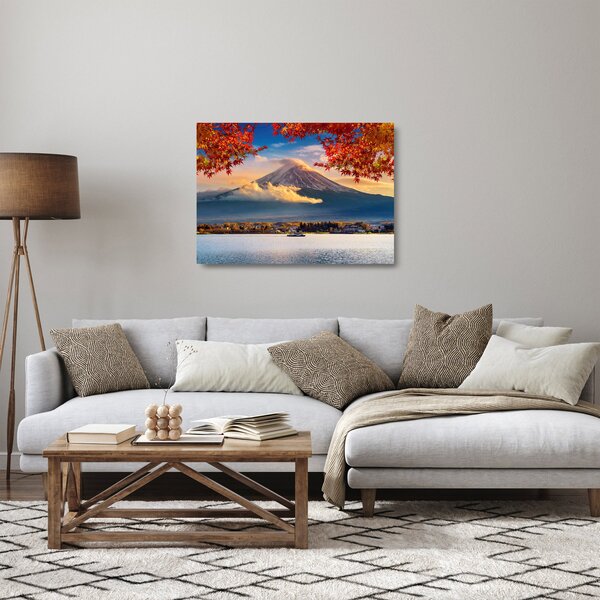 Staklena slika - Japan, planina Fuji (70x50 cm)