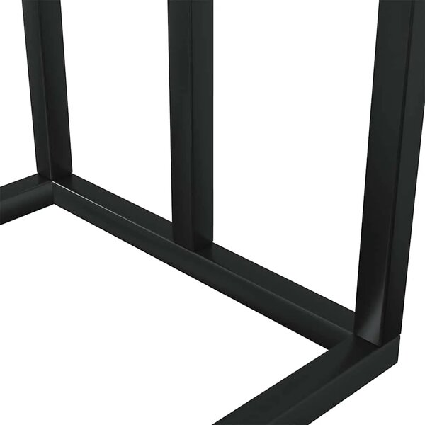 Samostojeći stalak za ručnike crni 48 x 24 x 79 cm željezni - Crna 48 x 24 x 79 cm Crna 48 x 24 x 79 cm