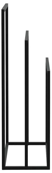 Samostojeći stalak za ručnike crni 48 x 24 x 79 cm željezni - Crna 48 x 24 x 79 cm Crna 48 x 24 x 79 cm