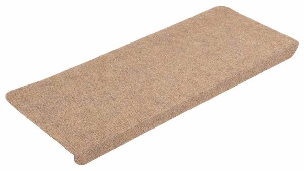 Ljepljivi tepisi za stepenice 15 kom 65x24 5x3 5 cm bež - Bež 65 x 24.5 x 3.5 cm 15 Bež