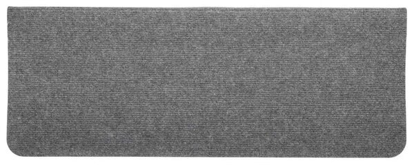 Ljepljivi tepisi za stepenice 15 kom 65x24 5x3 5 cm sivi - Siva 65 x 24.5 x 3.5 cm 15 Siva