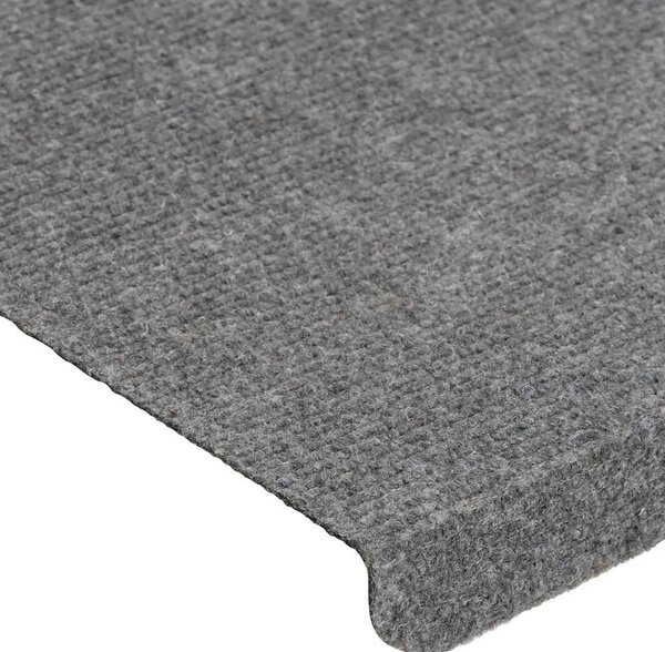 Ljepljivi tepisi za stepenice 15 kom 65x24 5x3 5 cm sivi - Siva 65 x 24.5 x 3.5 cm 15 Siva