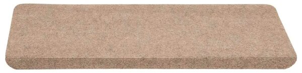 Ljepljivi tepisi za stepenice 15 kom 65x24 5x3 5 cm bež - Bež 65 x 24.5 x 3.5 cm 15 Bež