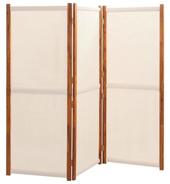 Paravan - Sobna pregrada s 3 panela krem bijela 210 x 180 cm - Krem bijela 210 x 180 cm 1 Krem bijela