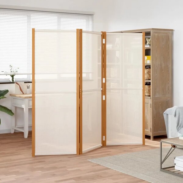 Paravan - Sobna pregrada s 3 panela krem bijela 210 x 180 cm - Krem bijela 210 x 180 cm 1 Krem bijela