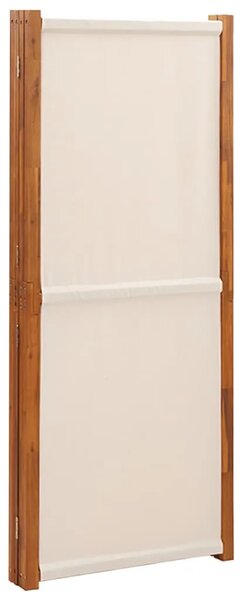 Paravan - Sobna pregrada s 4 panela krem bijela 280 x 180 cm - Krem bijela 280 x 180 cm 1 Krem bijela