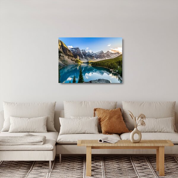Staklena slika - Kanada, Nacionalni park Banff, jezero Moraine (70x50 cm)