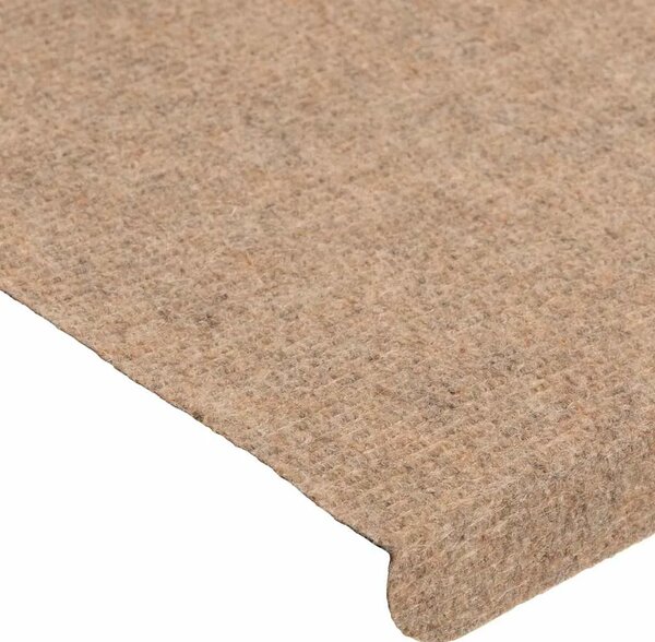 Ljepljivi tepisi za stepenice 15 kom 65x24 5x3 5 cm bež - Bež 65 x 24.5 x 3.5 cm 15 Bež