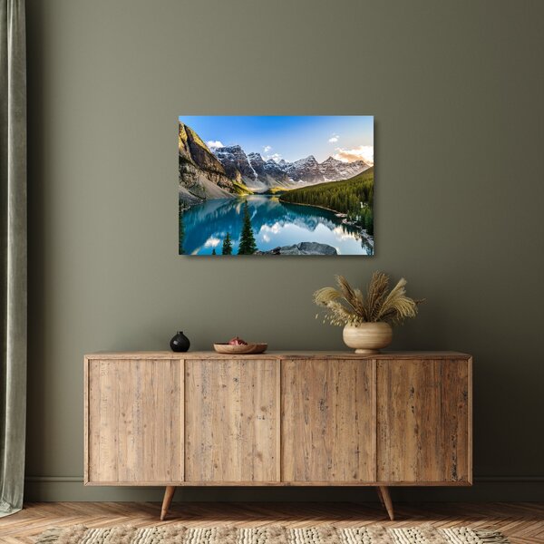 Staklena slika - Kanada, Nacionalni park Banff, jezero Moraine (70x50 cm)