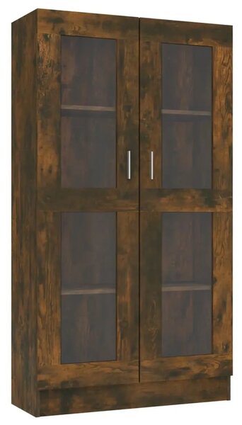 Vitrina boja dimljenog hrasta 82 5 x 30 5 x 185 5 cm drvena - Dimljeni hrast 1 150 cm Dimljeni hrast
