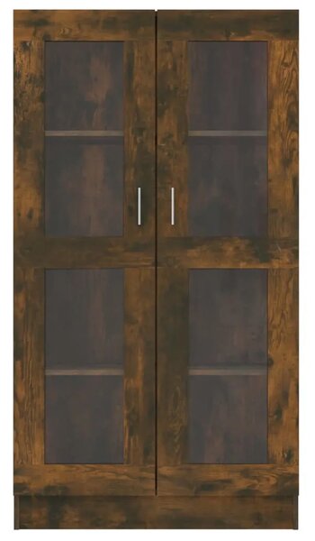 Vitrina boja dimljenog hrasta 82 5 x 30 5 x 185 5 cm drvena - Dimljeni hrast 1 150 cm Dimljeni hrast