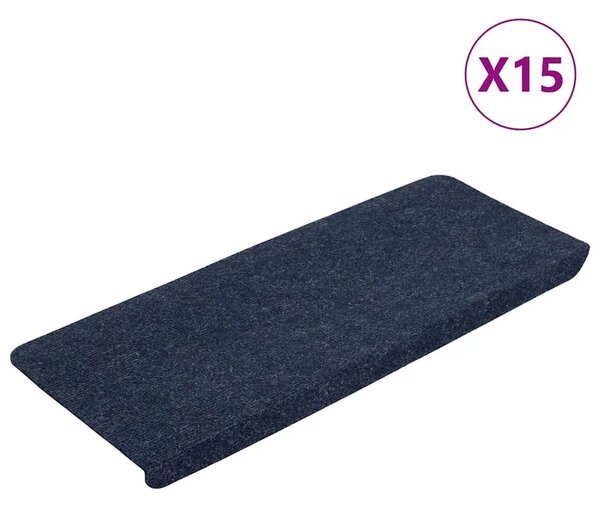 Ljepljivi tepisi za stepenice 15 kom 65x24 5x3 5 cm plavi - Plava 65 x 24.5 x 3.5 cm 15 Plava